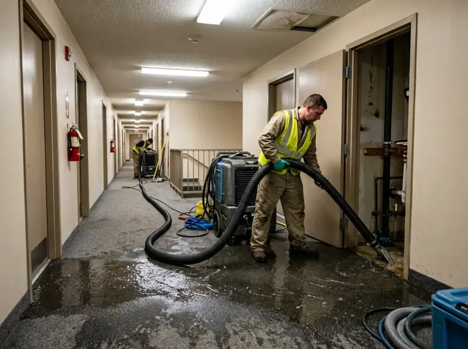 multi-unit-apartment-hallway-f-005 — frequently asked questions, Emergency Burst Pipe Water Extraction & Removal in Stroudsb…